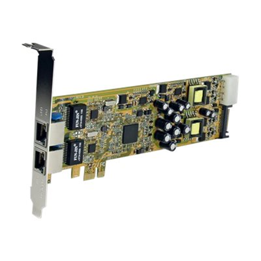 StarTech.com Dubbele Poort PCI Express Gigabit Ethernet Netwerkkaart Adapter - 2 Poort PCIe NIC 10/100/100 Server Adapter met PoE PSE