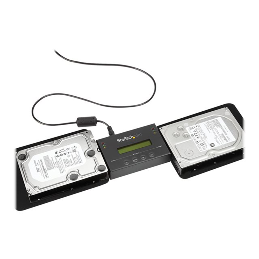 StarTech.com Standalone 2,5/3,5 inch SATA harde-schijfduplicator en -wisser met hoge duplicatiesnelheid tot 14 GB/min