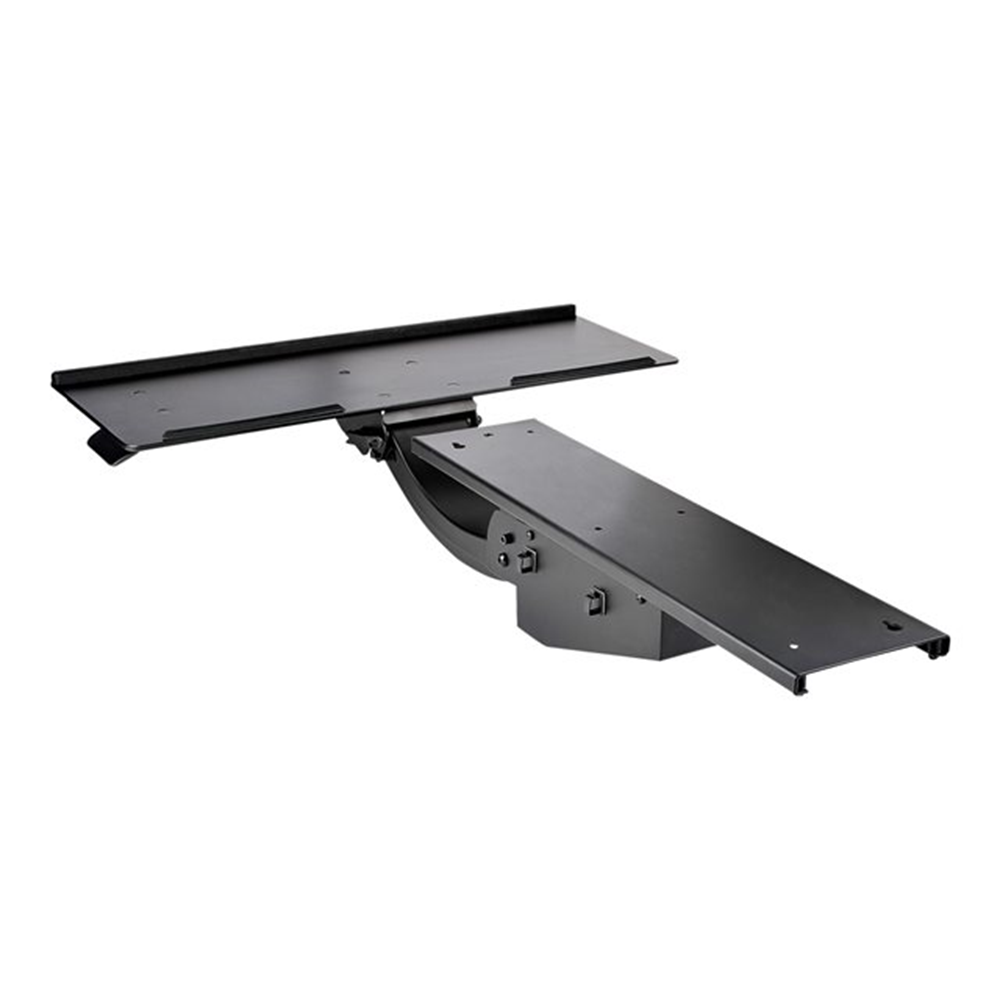 StarTech.com Uitschuifbare Bureau Toetsenbordlade, Full Motion Keyboard en Mouse Tray met Verstelbare Hoogte (25x65cm), Ergonomisch Bureaublad voor Toetsenbord met Muismat en Polssteun (KBTRAYADJ2)