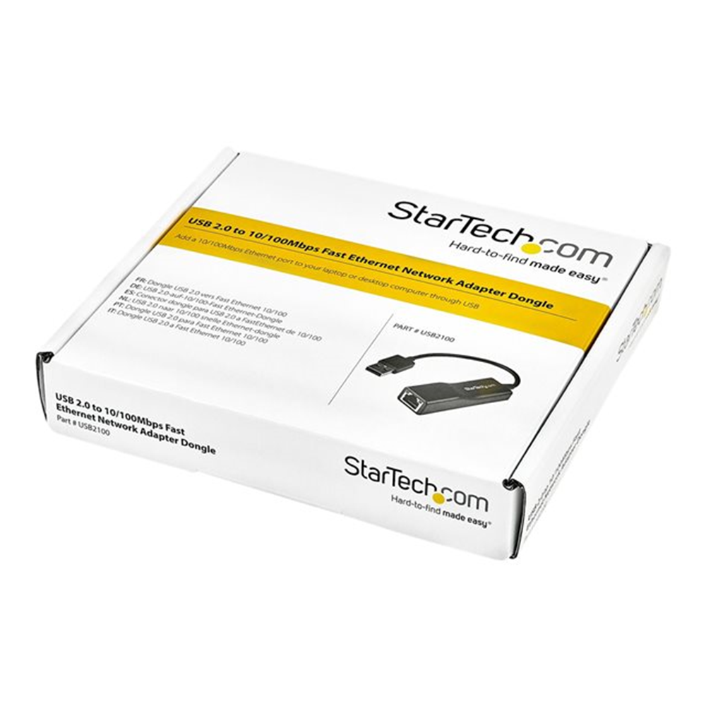 StarTech.com USB 2.0 naar 10/100 Mbps Ethernet-netwerkadapter dongle StarTech.com USB 2.0 naar 10/100 Mbps Ethernet-netwerkadapter dongle
