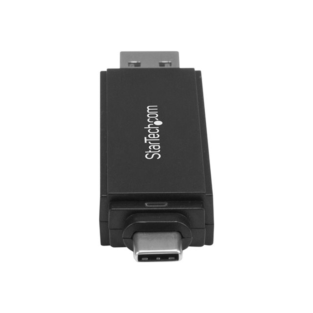 StarTech.com USB 3.0 Geheugenkaart Reader/Writer voor SD en microSD Kaarten, USB 3.0 SD Card Reader, Compact, 5Gbps, USB-C en USB-A, MicroSD USB Adapter (SDMSDRWU3AC)
