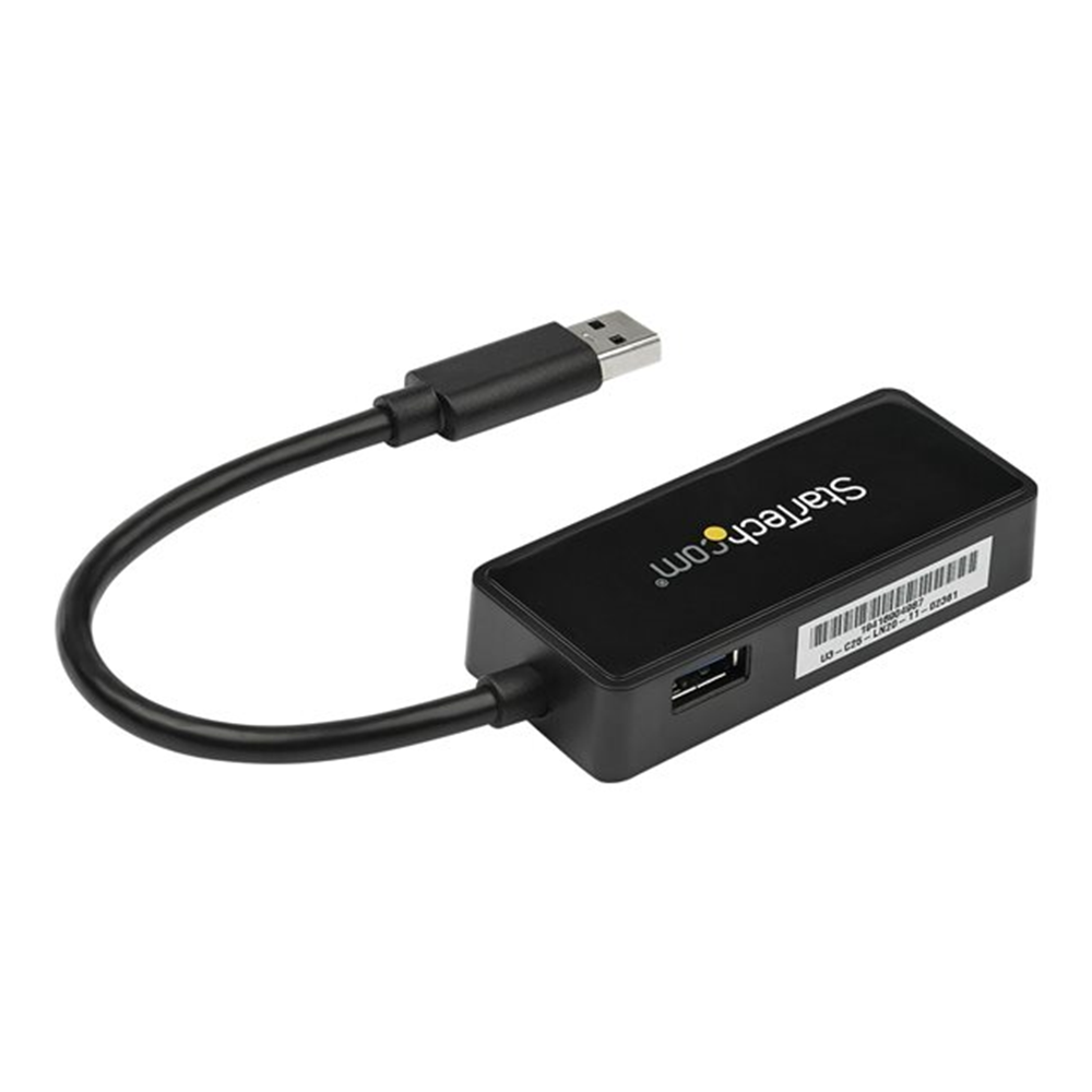 StarTech.com USB 3.0 naar gigabit Ethernet-adapter NIC met USB-poort - zwart