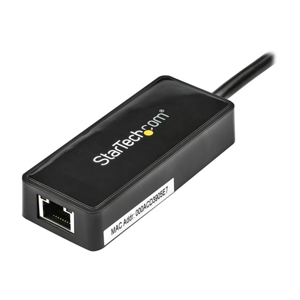 StarTech.com USB 3.0 naar gigabit Ethernet-adapter NIC met USB-poort - zwart StarTech.com USB 3.0 naar gigabit Ethernet-adapter NIC met USB-poort - zwart
