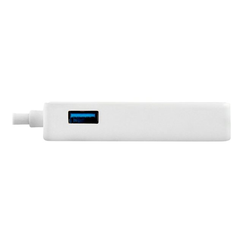 StarTech.com USB 3.0 naar gigabit Ethernet-adapter NIC met USB-poort - wit StarTech.com USB 3.0 naar gigabit Ethernet-adapter NIC met USB-poort - wit