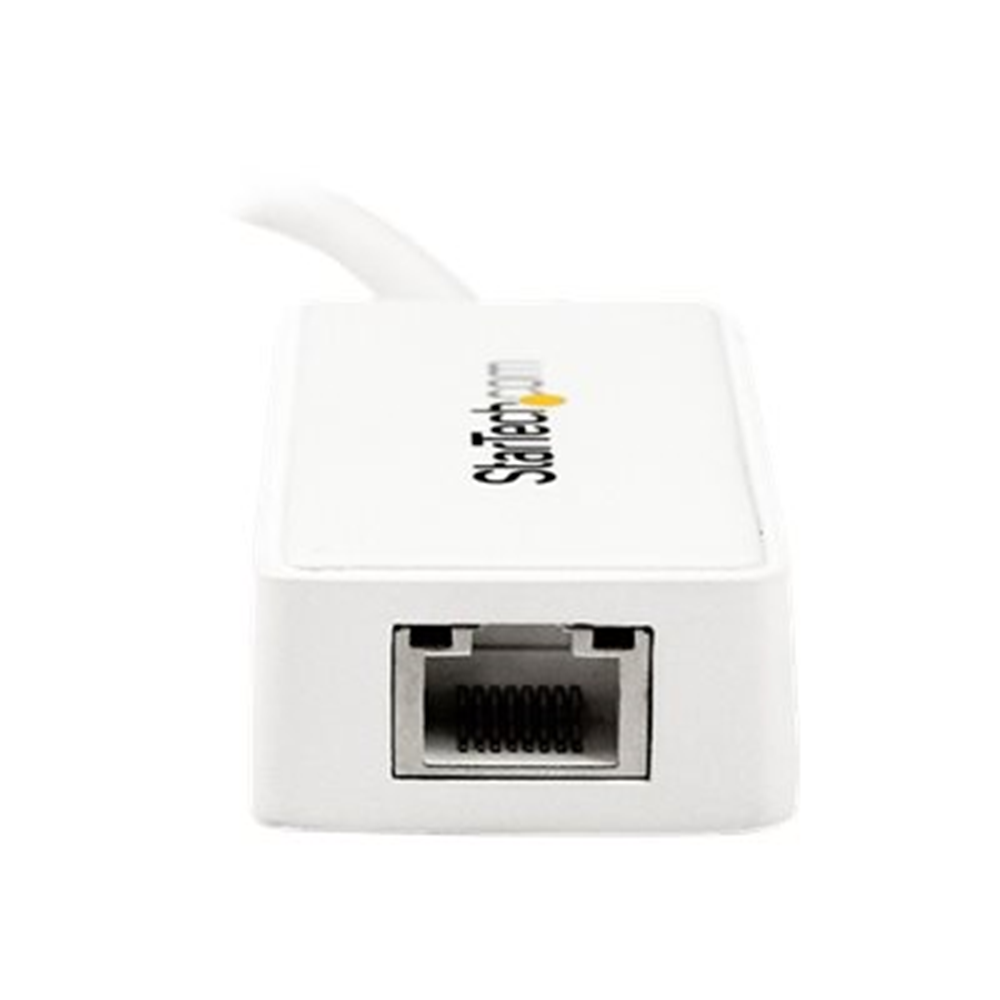 StarTech.com USB 3.0 naar gigabit Ethernet-adapter NIC met USB-poort - wit StarTech.com USB 3.0 naar gigabit Ethernet-adapter NIC met USB-poort - wit