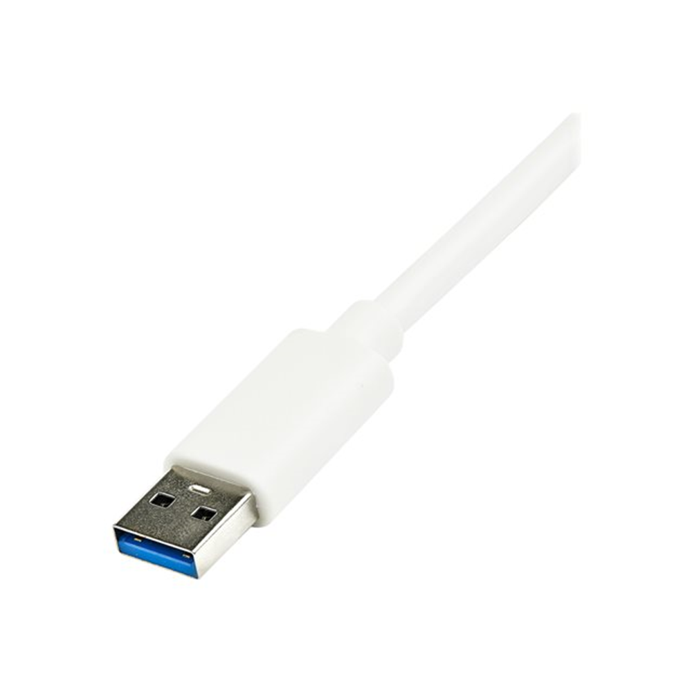 StarTech.com USB 3.0 naar gigabit Ethernet-adapter NIC met USB-poort - wit StarTech.com USB 3.0 naar gigabit Ethernet-adapter NIC met USB-poort - wit