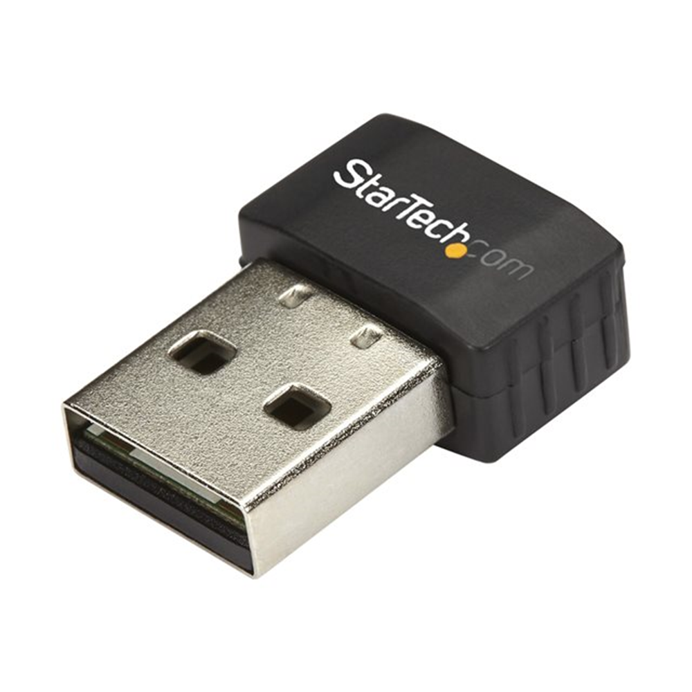 StarTech.com USB Wi-Fi adapter - AC600 - Dual-Band Nano adapter - draadloos - 1T1R 802.11ac wireless adapter - 2.4GHz / 5GHz