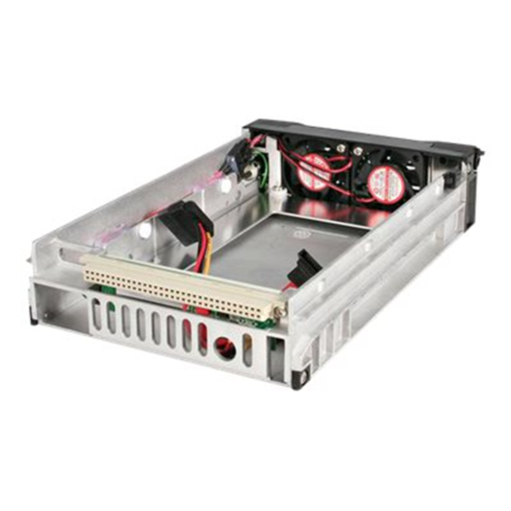 StarTech.com Zwarte Aluminum 5,25 inch Professionele SATA Harde Schijf Mobile Rack Lade