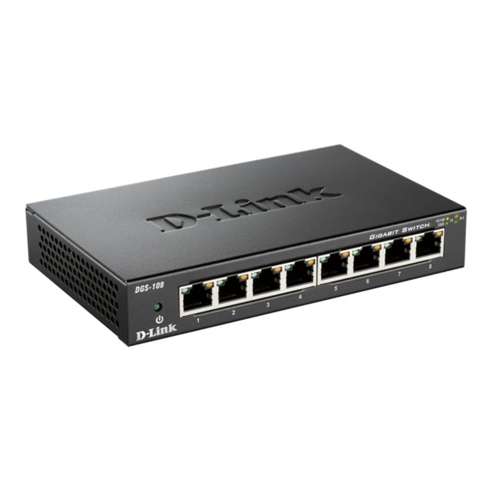 Switch/8xF+ENet RJ45 ext PSU Switch/8xF+ENet RJ45 ext PSU