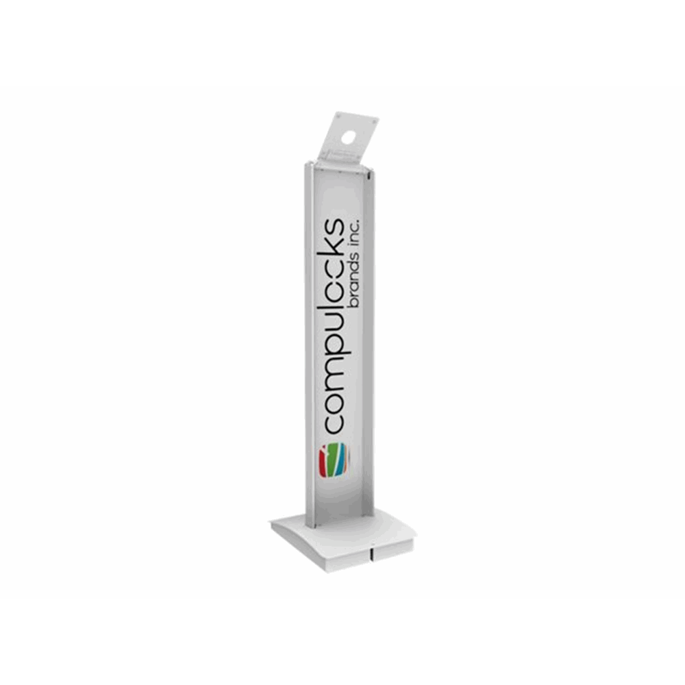 Tablet Floor Stand Mount BrandME White