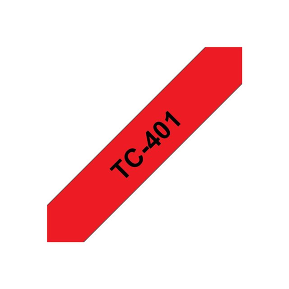 Tape/12mm red/black f P-Touch