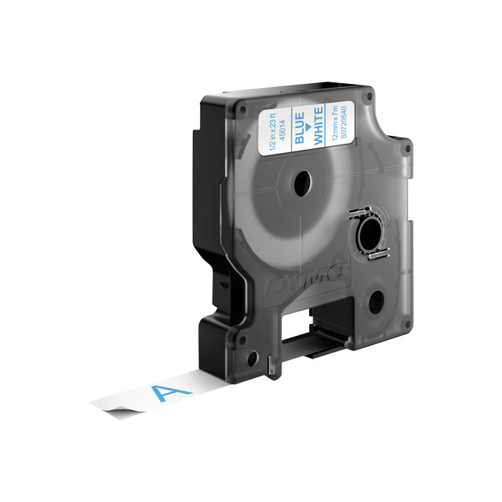 TAPE 12MMX7M BLAUW/WIT