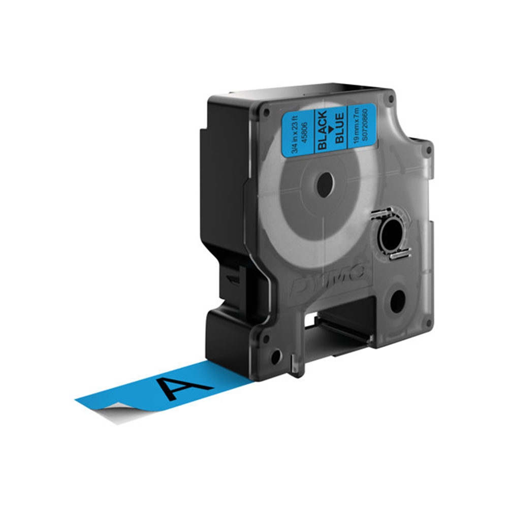 TAPE 19MMX7M ZWART/BLAUW