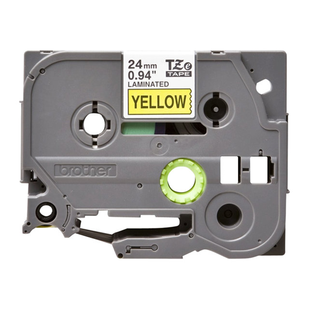 Tape/24mm black on yellow f P-Touch TZE