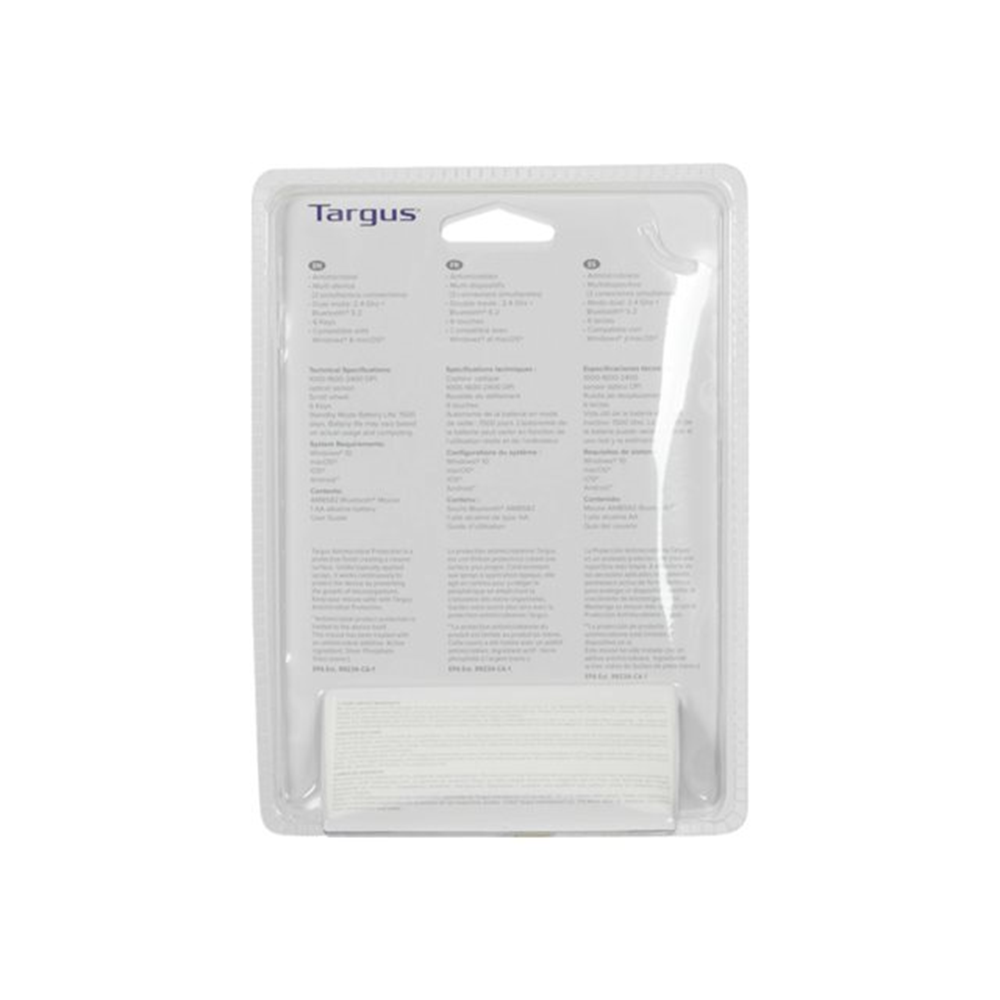 Targus Antimicrobial Mid-size Dual ModeWireless Optical Mouse