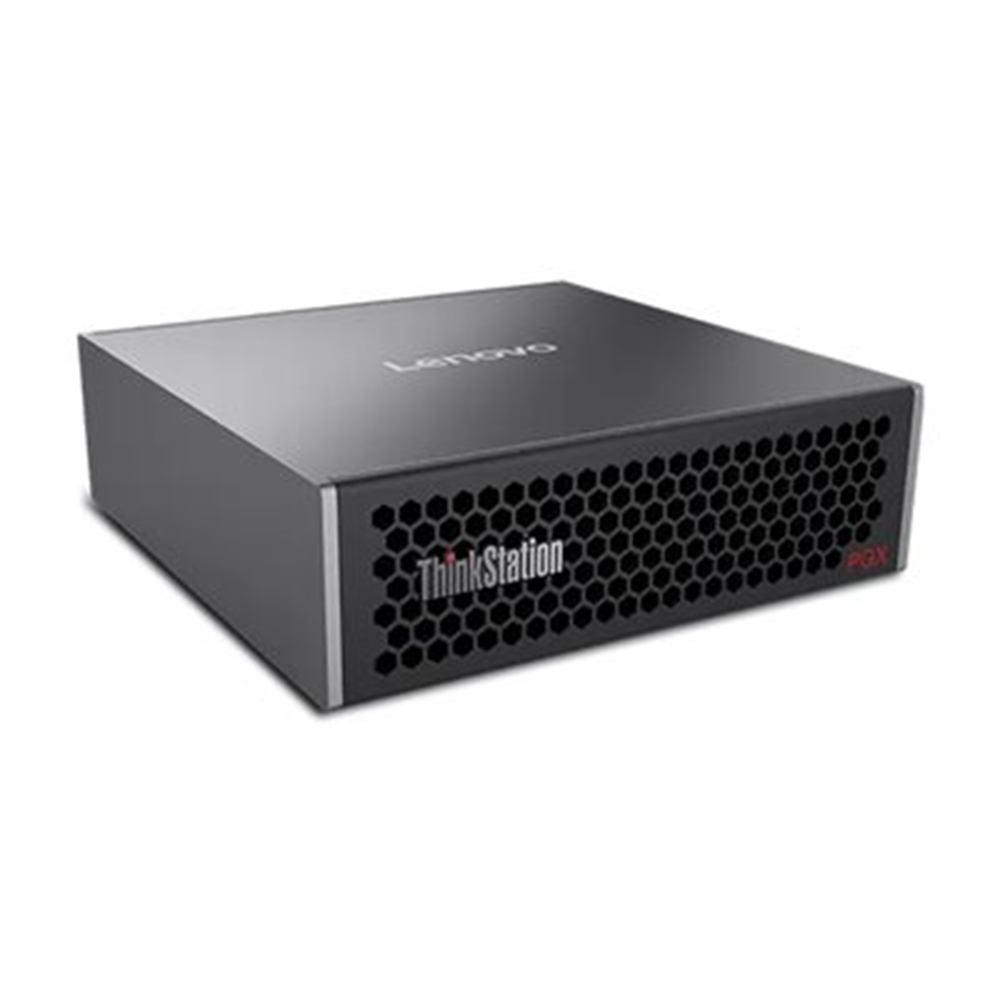 ThinkStation PGX NVIDIA GB10 NVIDIA DGX OS 128GB 1x1TB SSD M.2 2242PCIe Gen4 TLC Opal NVIDIA Blackwell GPU Wi-Fi 7 2x2 BE BT 5.3 NVIDIAConnectX-7 Smart NIC