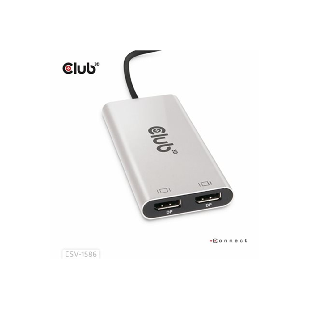 THUNDERBOLT# 3 TO DUAL DISPLAYPORT# 4K60HZ ADAPTER