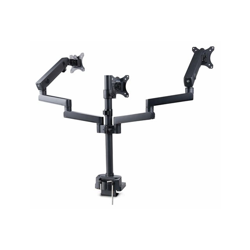 Triple Monitor Desk Mount 27in Screens