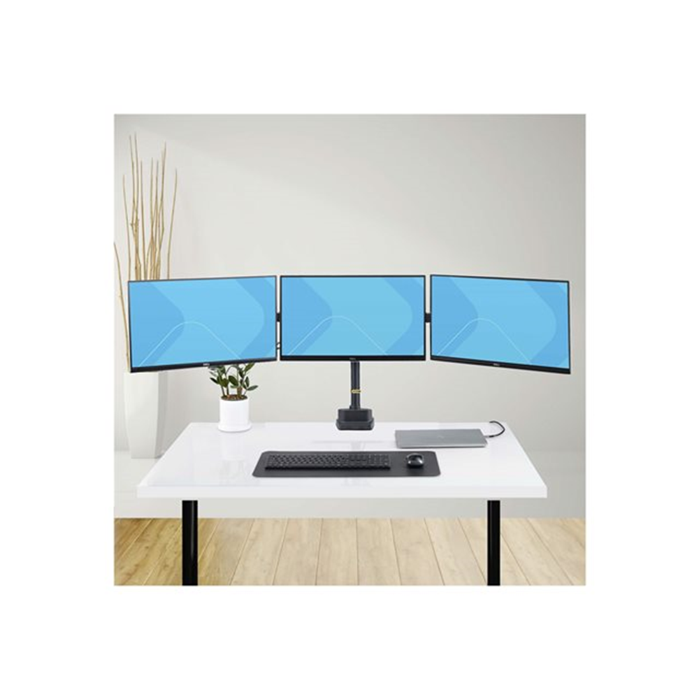 Triple Monitor Desk Mount 27in Screens