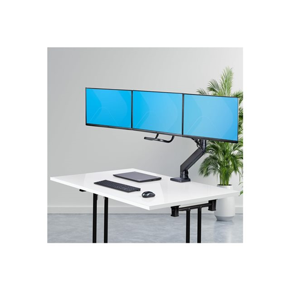 Triple Monitor Desk Mount 27in Screens