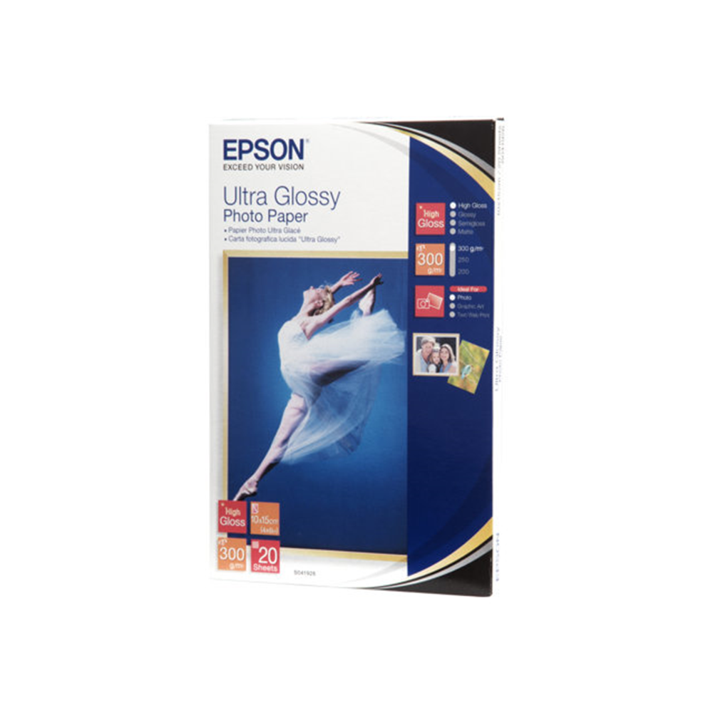 Ultra Glossy Photo Paper 10x15 - 20 pages for Stylus R200/R300/R320/R800/RX425/RX500/RX600/RX620/C43