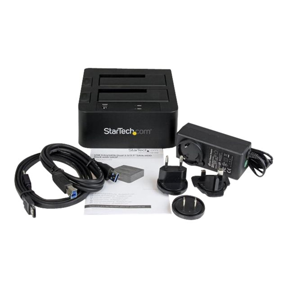 USB 3.0/eSATA Dual HDD/SSD Dock w/UASP