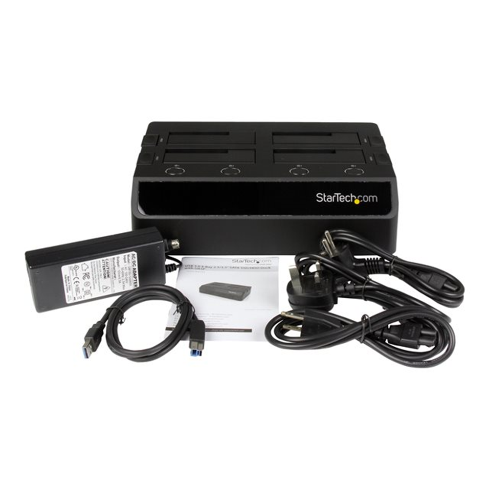 USB 3.0 to 4-Bay HDD Dock w/UASP & Fans