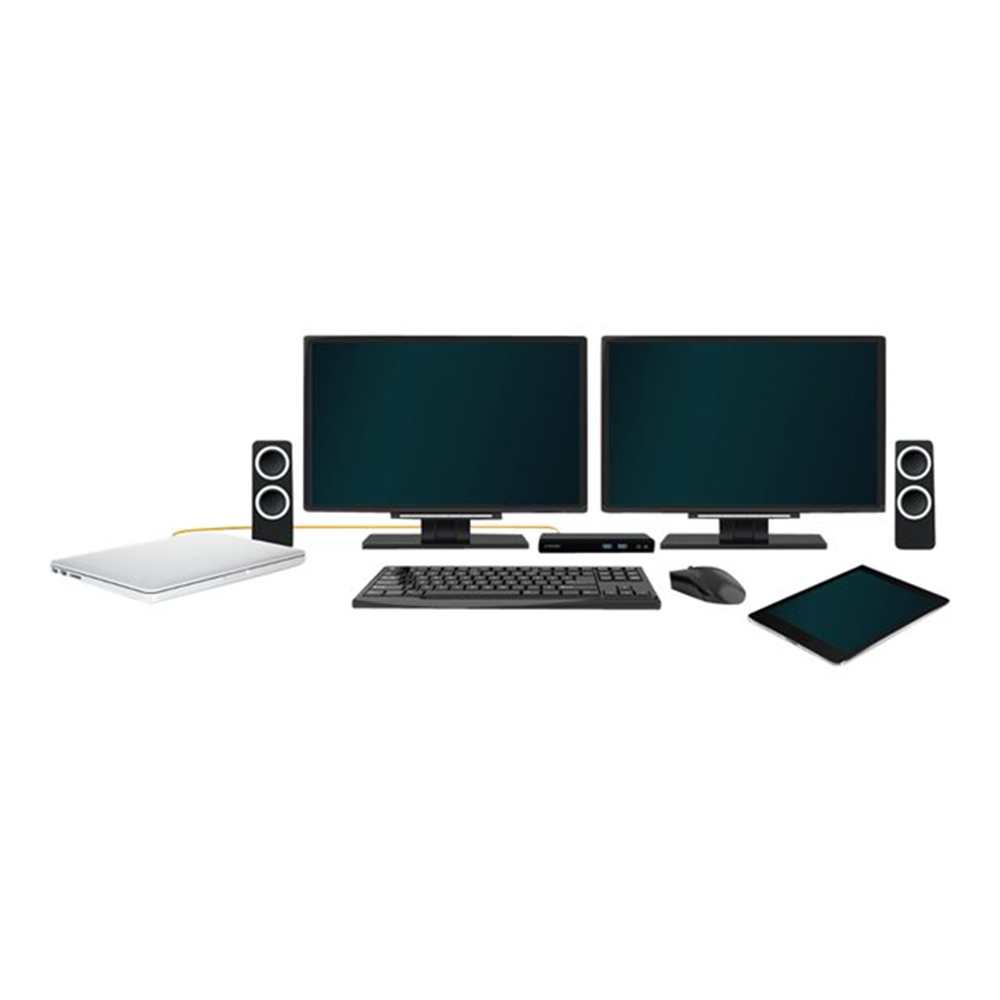 USB-A 3.0 Dual 2K Display Dock includespower cable. For UK EU. USB-A 3.0 Dual 2K Display Dock includespower cable. For UK EU.