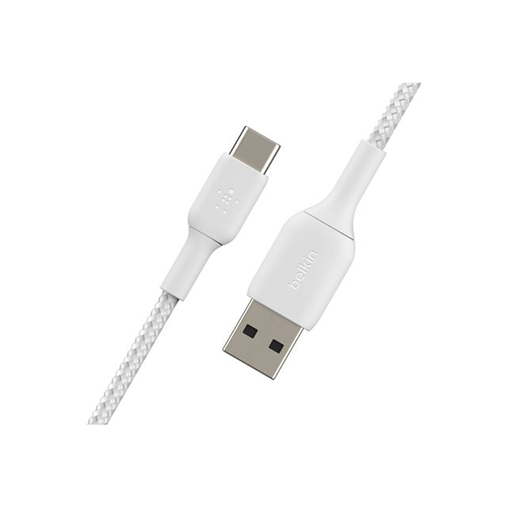 USB-A to USB-C Cable Braided 2M White USB-A to USB-C Cable Braided 2M White