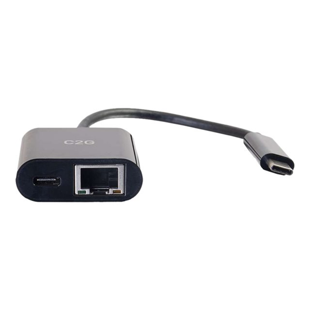 USB-C Ethernet Adapter W/Power Black