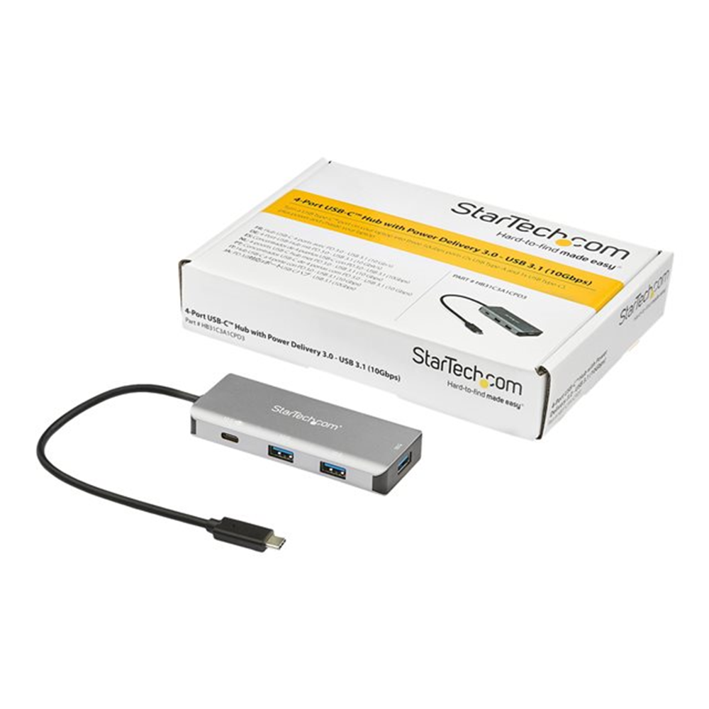USB-C Hub -/4port - USBC///A/& PD 3.0