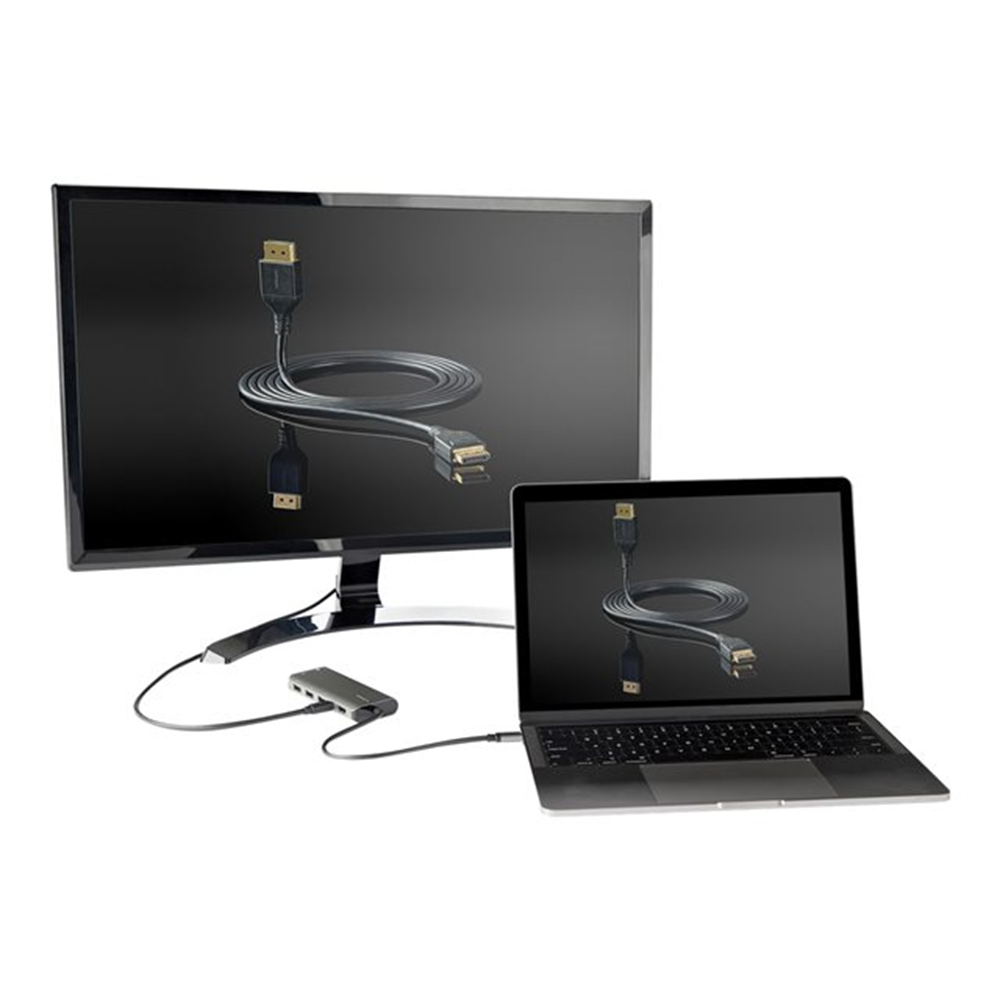 USB C Multiport Adapter HDMI/mDP 4K 60Hz