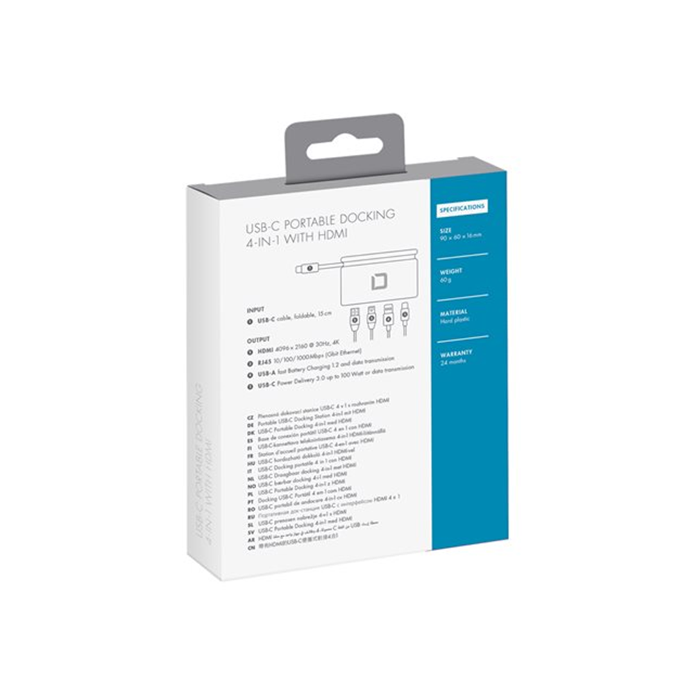 USB-C Portable Docking 4-in-1 with HDMI