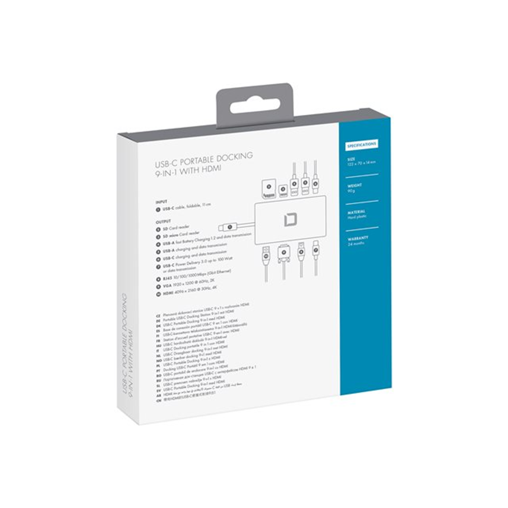 USB-C Portable Docking 9-in-1 with HDMI