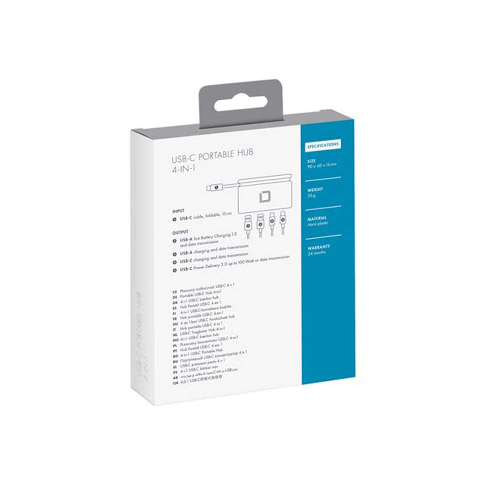 USB-C Portable Hub 4-in-1