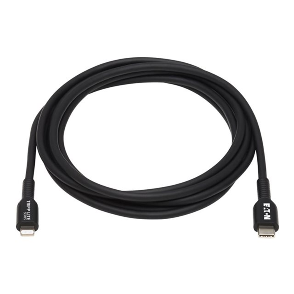USB-C to Lightning Sync/Charge Cable (M/M) MFi Certified Black 3 m (9.8 ft.)