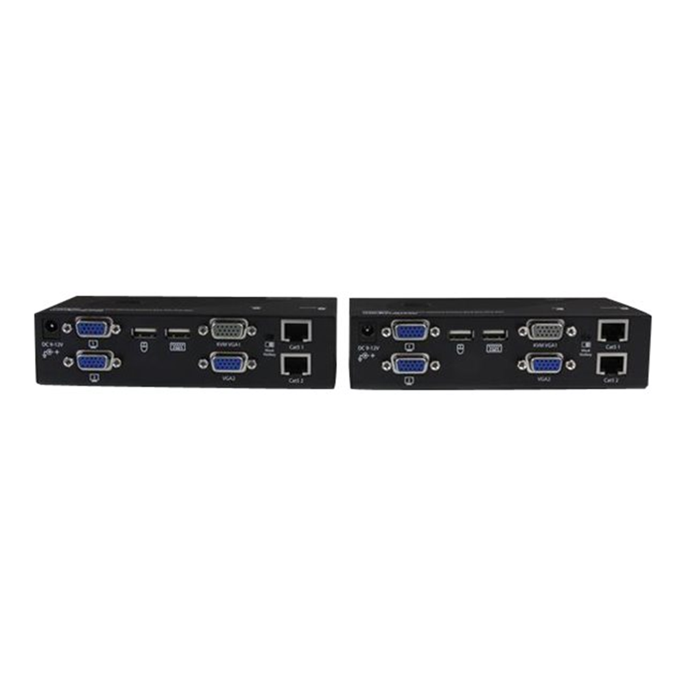 USB Dual VGA over Cat5 KVM Extender