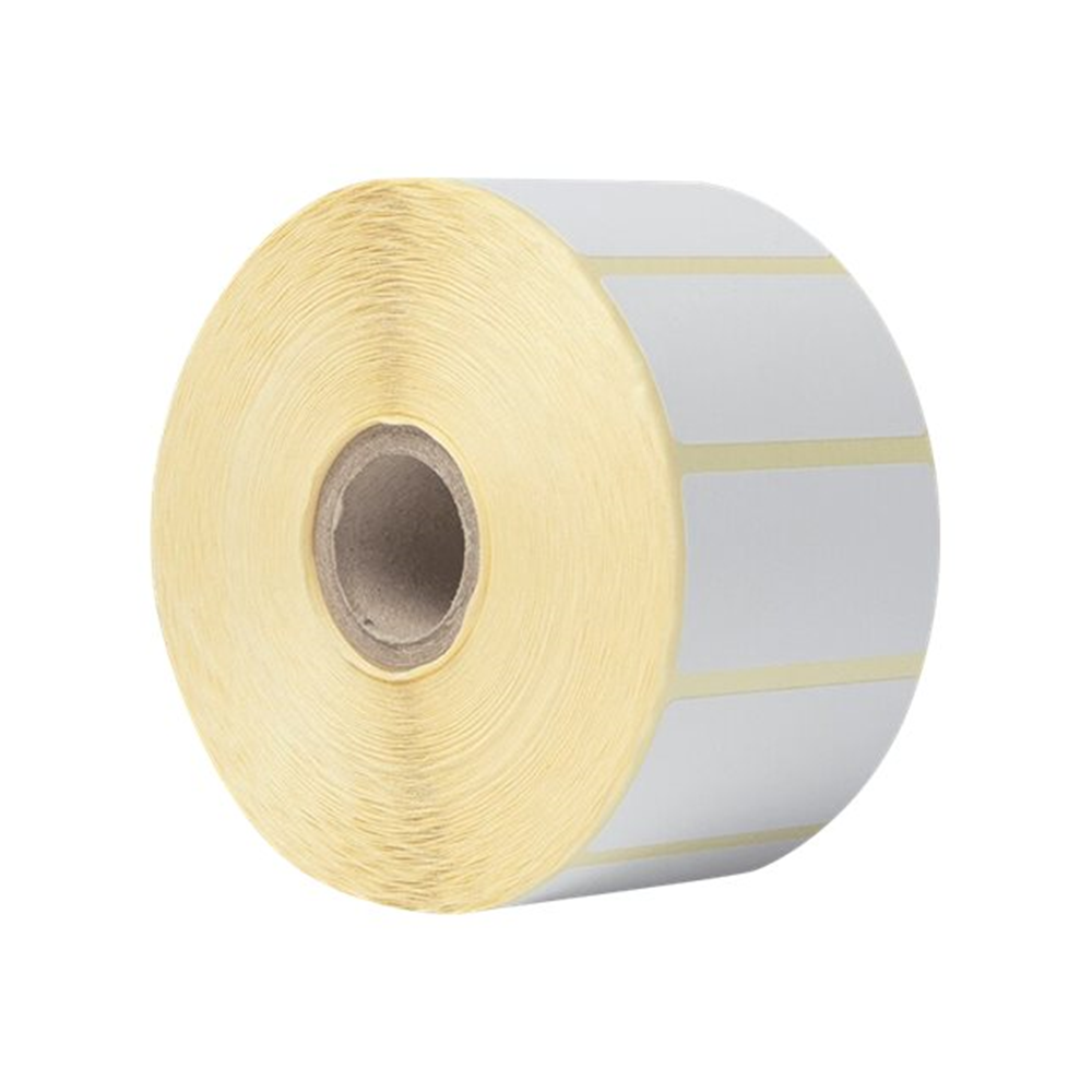 Verpakt per 16 stuks - prijs per stuk voorgestanste labelrol: 51 x 26 mm directthermisch wit 1900 labels/rol