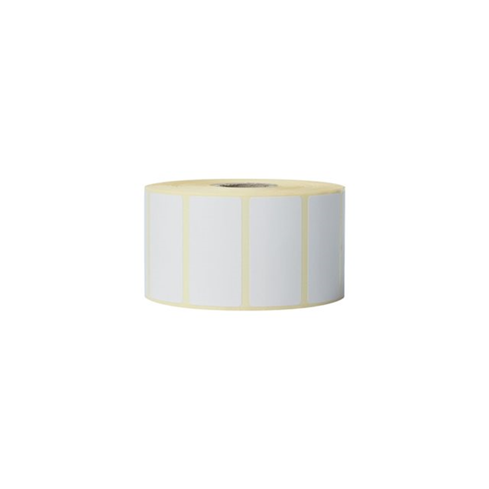 Verpakt per 16 stuks - prijs per stuk voorgestanste labelrol: 51 x 26 mm directthermisch wit 1900 labels/rol