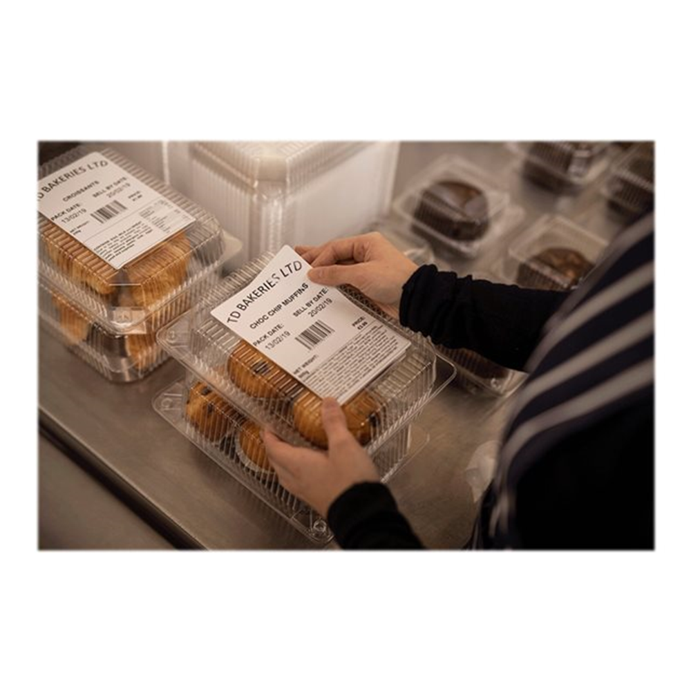 Verpakt per 20 stuks - prijs per stuk voorgestanste labelrol: 102 x 152 mm direct thermisch wit 85 labels/rol