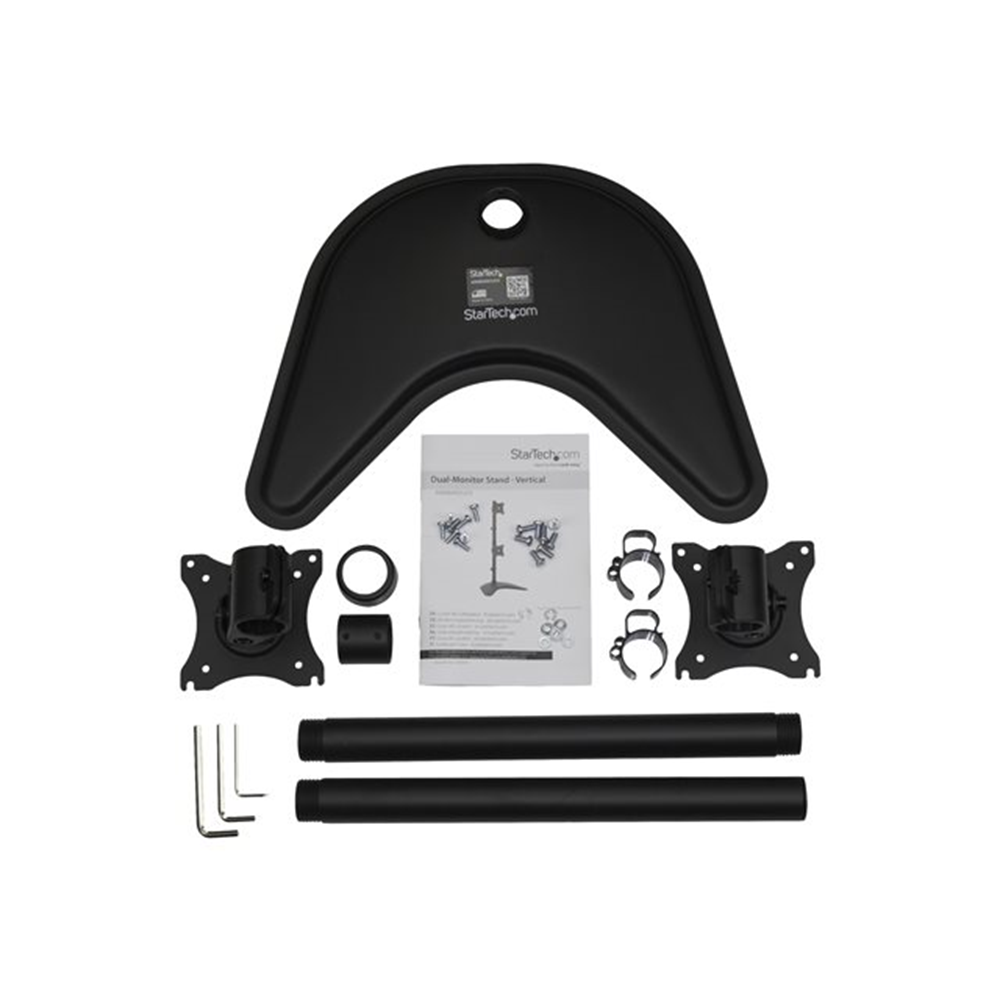 Vertical Dual Monitor Stand - Steel