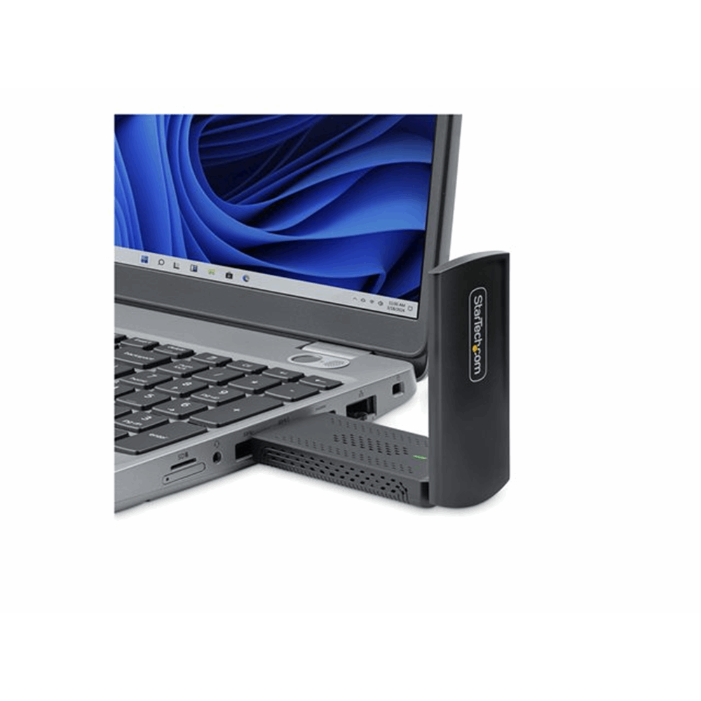 StarTech.com Wi-Fi 6E USB Adapter/Dongle, For Desktop/Laptop PC, Wireless NIC w/Foldable Antenna, WiFi Adapter Supports 802.11 b/g/n/ac/ax, 2.4/5/6 GHz Network Compatible