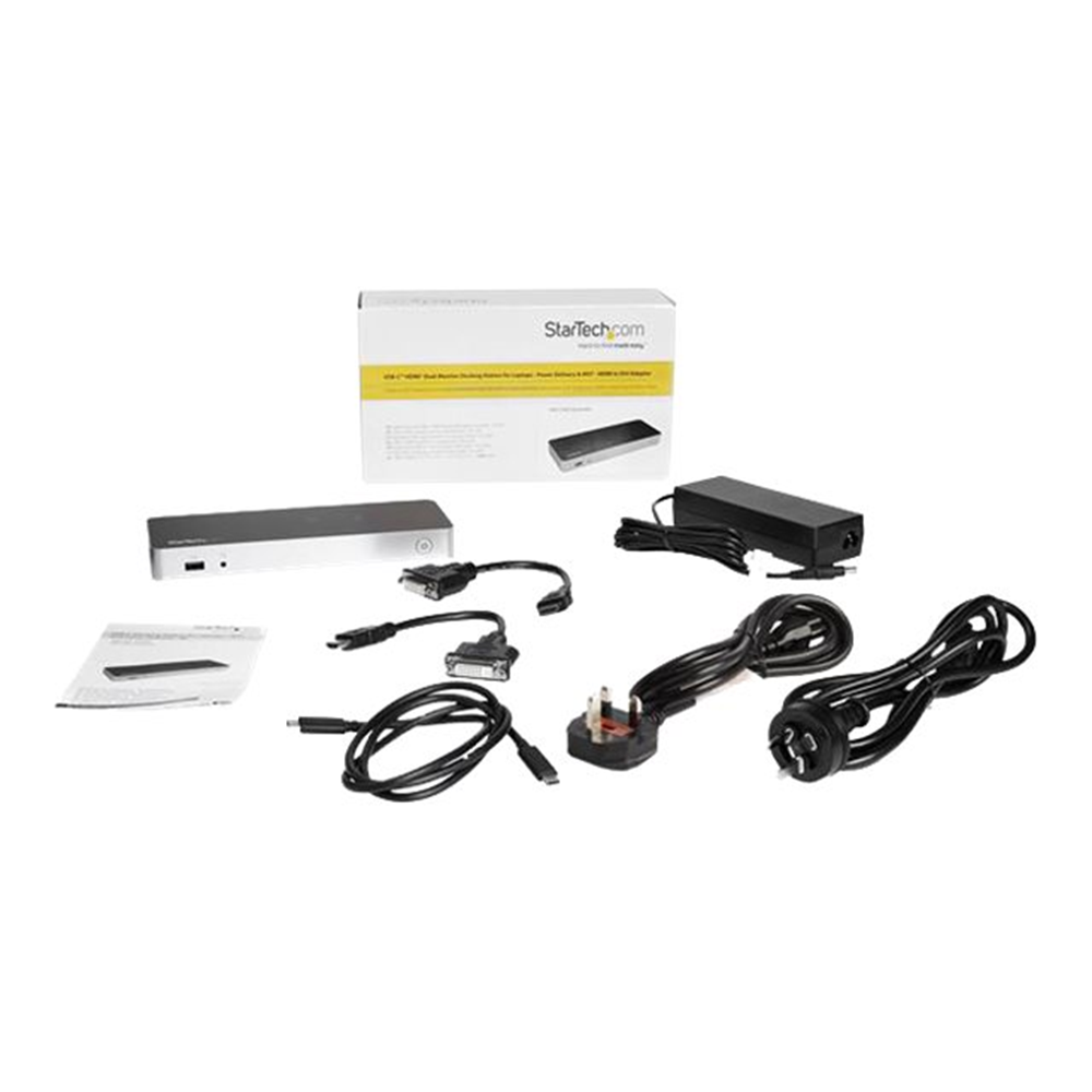 Windows Dual Monitor USB C Dock - 60W PD