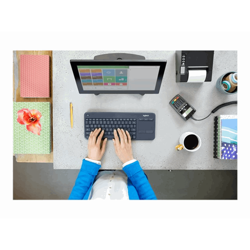 Wireless Touch Keyboard K400 Plus Black