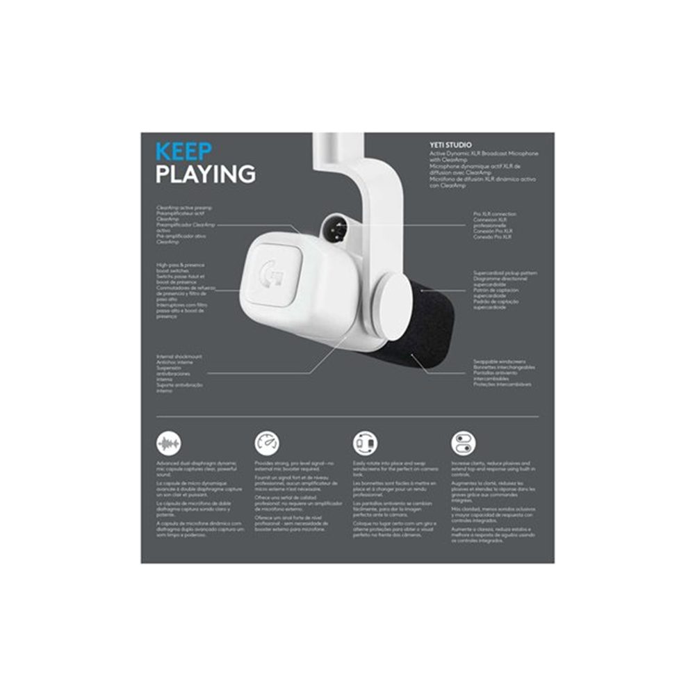 Yeti StActDynam XLR Broadcast Mic