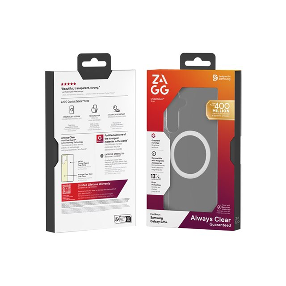 Zagg Crystal Palace Snap - achterzijde behuizing voor mobiele telefoon