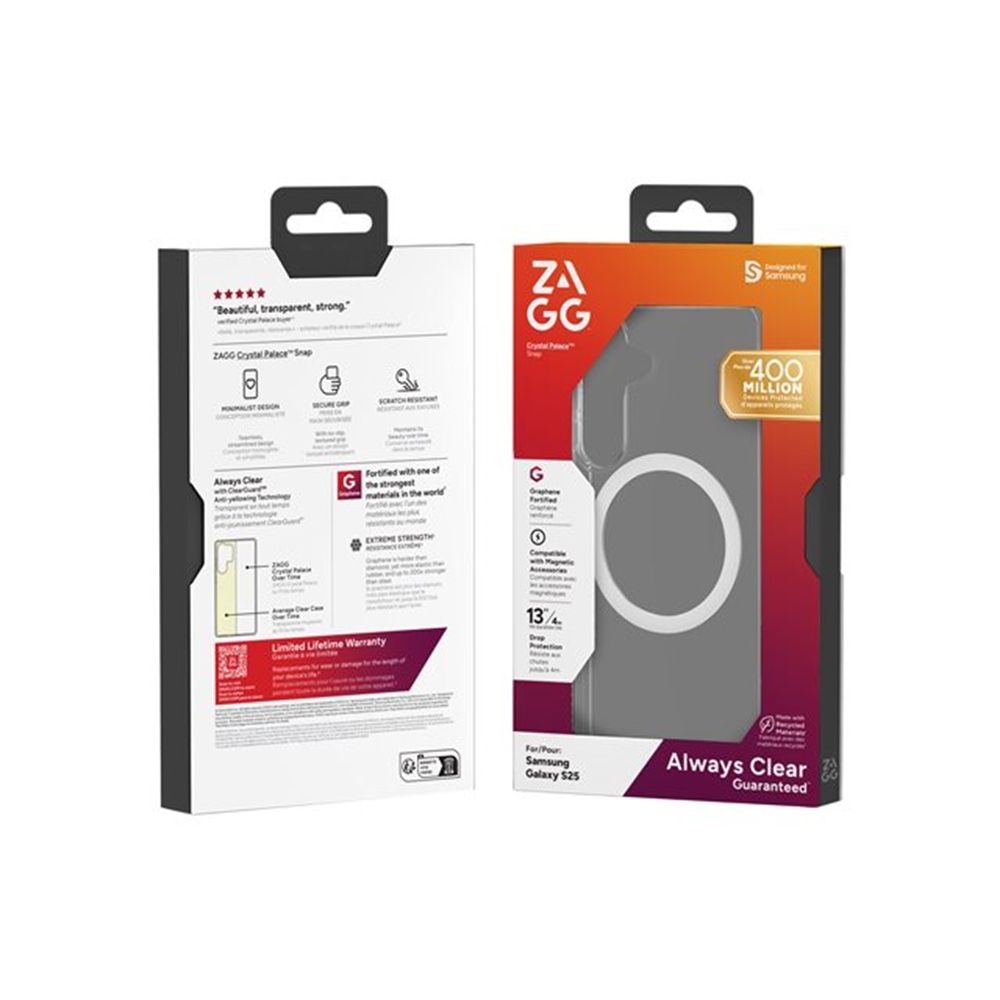 Zagg Crystal Palace Snap - achterzijde behuizing voor mobiele telefoon