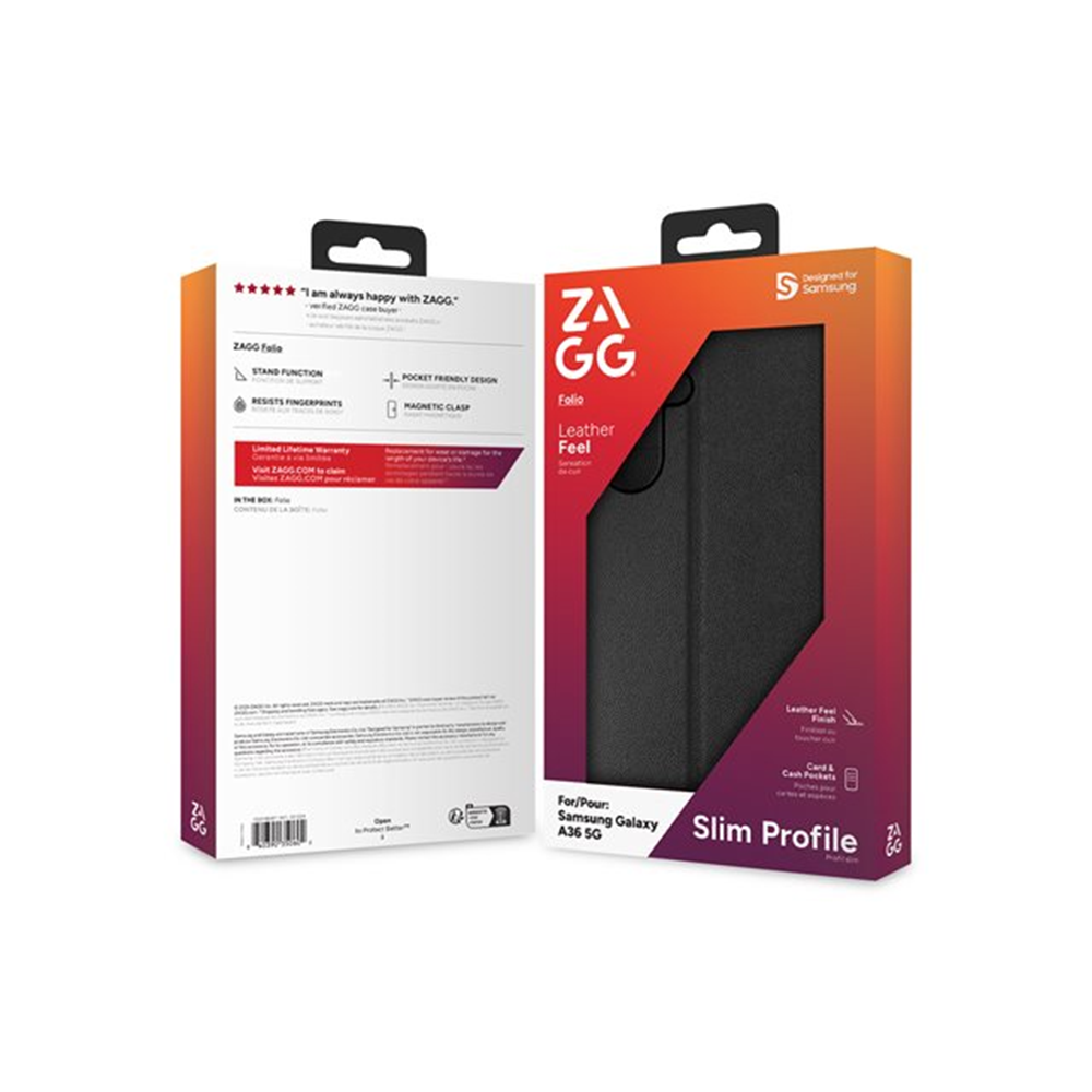 ZAGG Defence - flip cover voor mobiele telefoon