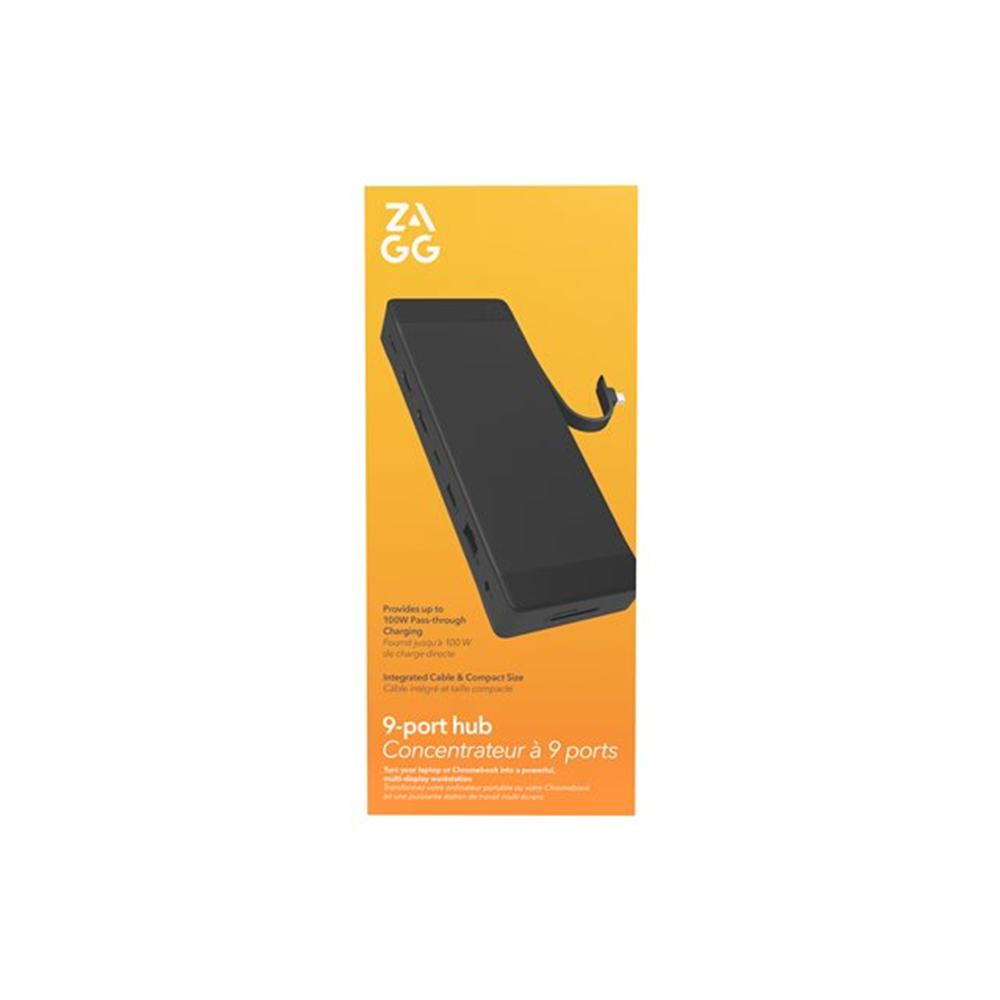 ZAGG Hub 9 Port Universal Grey/Black