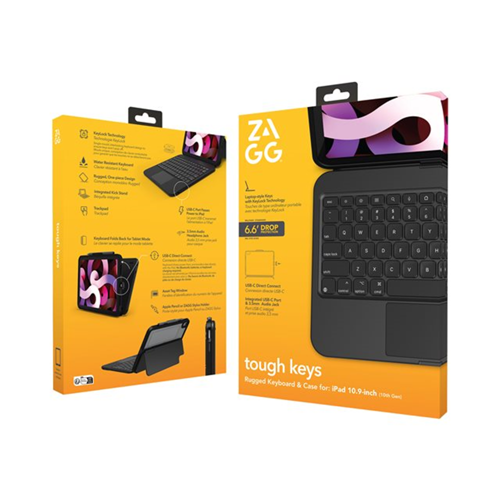ZAGG KB TghKs iPad 10th Gen Bl UKB2B BB ZAGG KB TghKs iPad 10th Gen Bl UKB2B BB